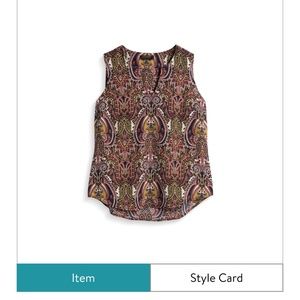 RENEE CJensine Split Neck Blouse